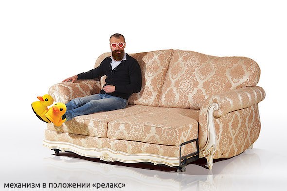 Прямой диван Лондон трехместный, механизм "Выкатной 160" в Самаре - изображение 8
