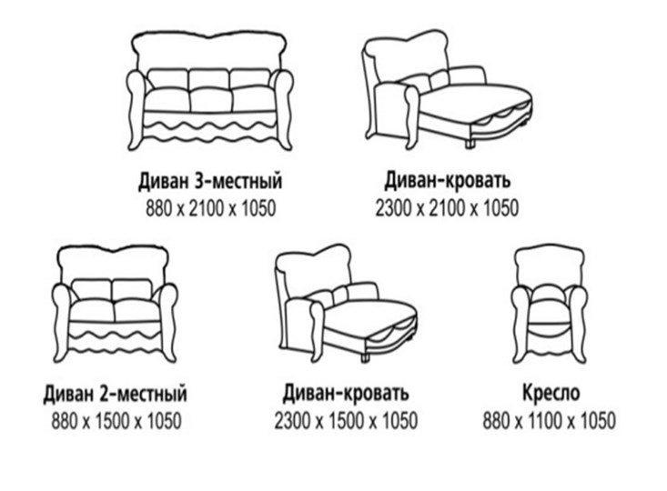 Прямой диван Барокко, ДБ3 в Сызрани - изображение 7