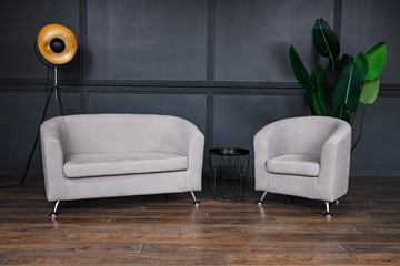 Комплект мебели Брамс  цвет бежевый диван 2Д + кресло в Тольятти
