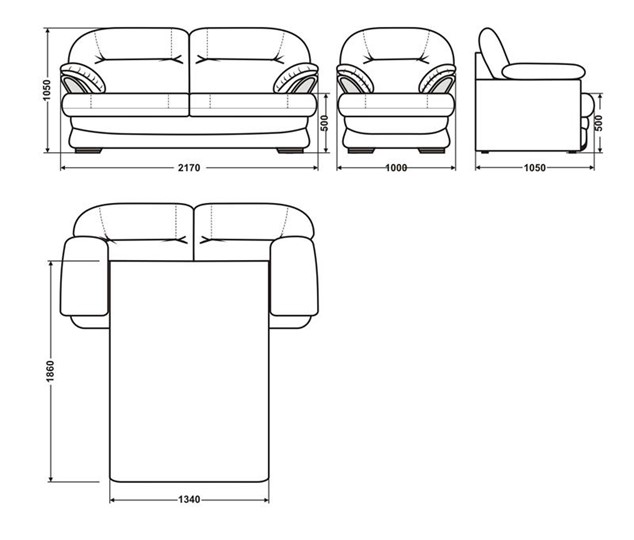 Прямой диван Квин 6 БД и 1 кресло в Самаре - изображение 5