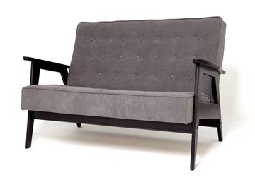Прямой диван Ретро, двухместный (венге / RS 15 - темно-серый) в Самаре