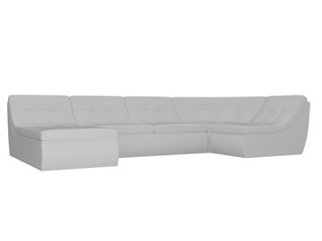 Модульный П-образный диван Холидей, Белый (экокожа) в Самаре
