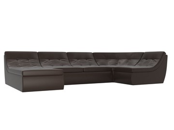 Модульный раскладной диван Холидей, Коричневый (экокожа) в Самаре