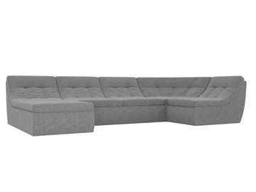 Модульный раскладной диван Холидей, Серый (рогожка) в Самаре