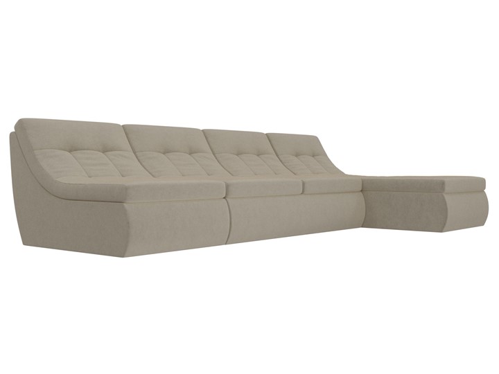 Модульный угловой диван Холидей, Бежевый (микровельвет) в Самаре - изображение 3