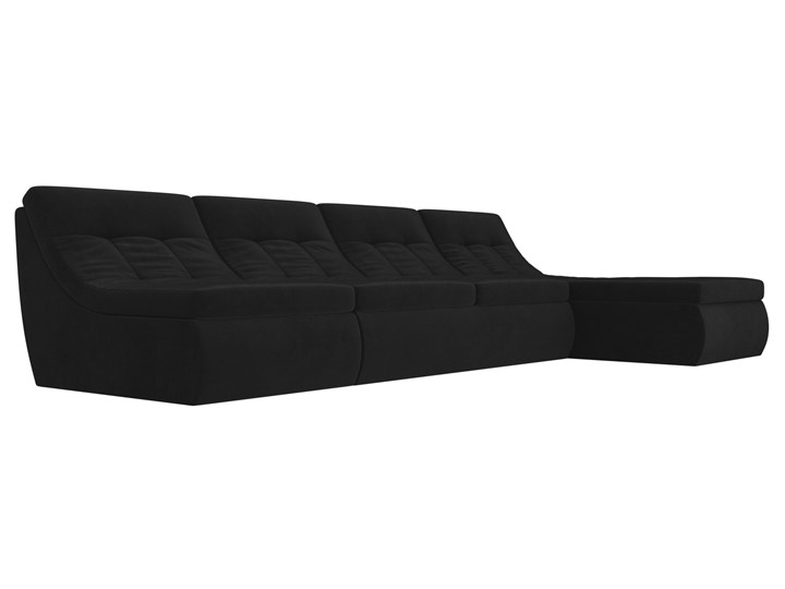 Модульный угловой диван Холидей, Черный (велюр) в Самаре - изображение 4