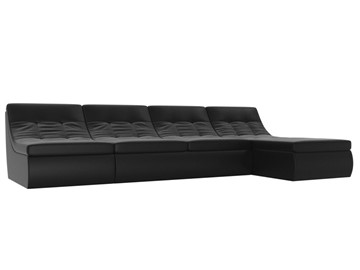 Модульный угловой диван Холидей, Черный (экокожа) в Самаре - предосмотр