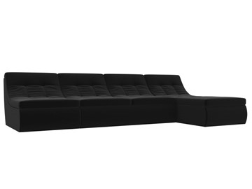 Модульный угловой диван Холидей, Черный (микровельвет) в Тольятти - предосмотр