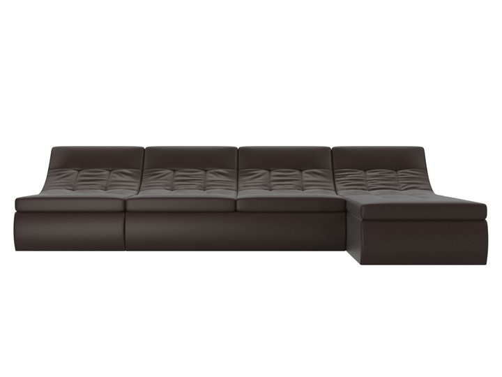 Большой модульный диван Холидей, Коричневый (экокожа) в Самаре - изображение 4