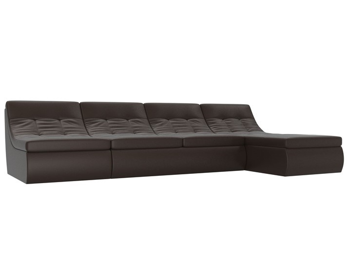 Большой модульный диван Холидей, Коричневый (экокожа) в Самаре - изображение
