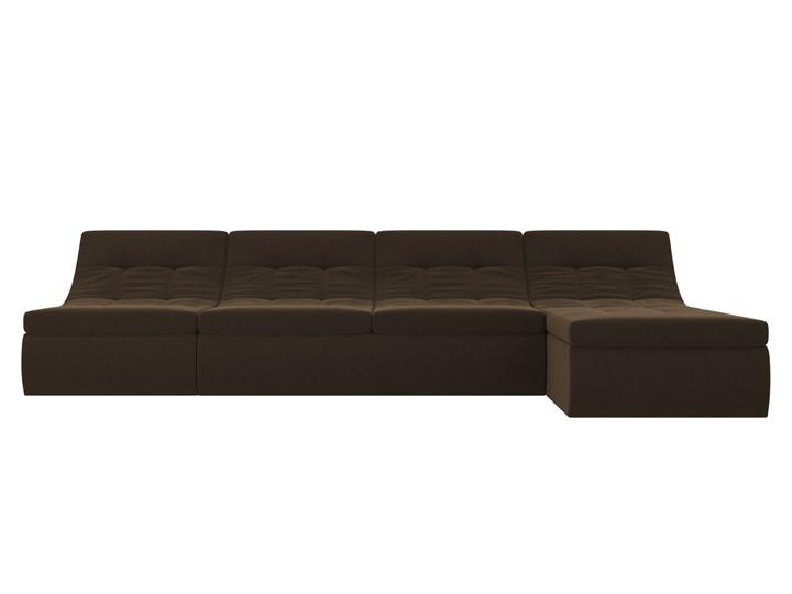 Модульный угловой диван Холидей, Коричневый (микровельвет) в Тольятти - изображение 4