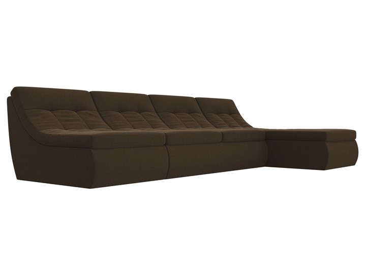 Модульный угловой диван Холидей, Коричневый (микровельвет) в Тольятти - изображение 5
