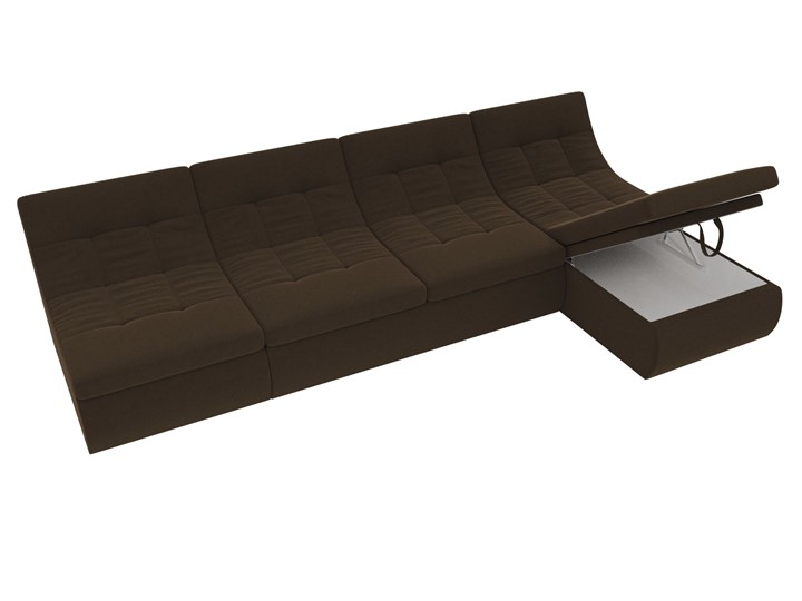 Модульный угловой диван Холидей, Коричневый (микровельвет) в Тольятти - изображение 7
