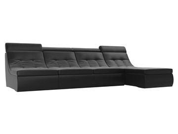 Модульный угловой диван Холидей люкс, Черный (экокожа) в Самаре
