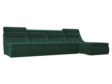 Большой модульный диван Холидей люкс, Зеленый (велюр) в Самаре