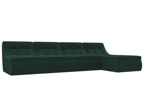 Большой модульный диван Холидей, Зеленый (велюр) в Самаре - изображение