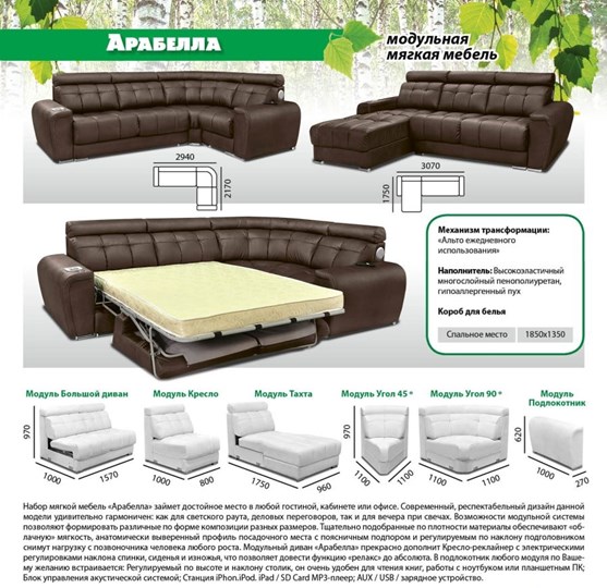 Модульный диван Арабелла в Самаре - изображение 5