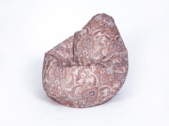 Кресло-мешок Груша большое, велюр принт, далила в Самаре - изображение