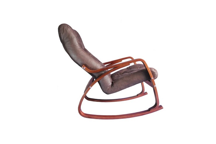 Кресло-качалка Гранд, замша шоколад в Тольятти - изображение 1