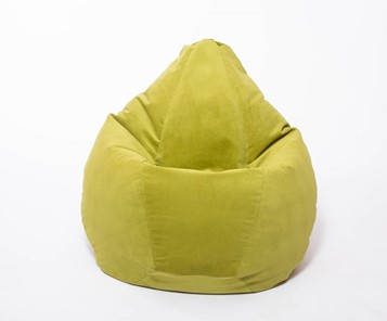 Кресло-мешок Груша малое, велюр однотон, травянное в Сызрани - предосмотр 1
