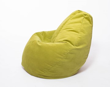 Кресло-мешок Груша малое, велюр однотон, травянное в Сызрани - предосмотр 2