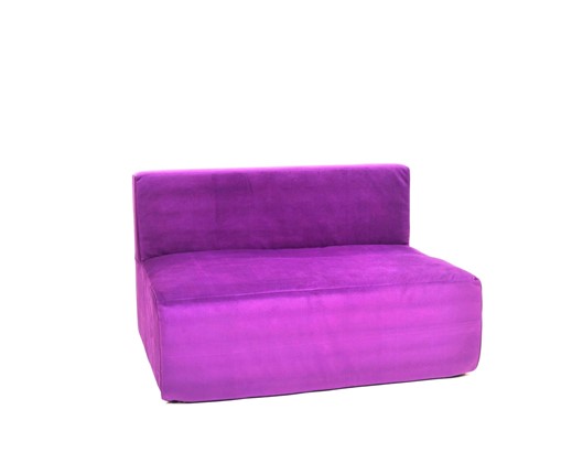 Кресло бескаркасное Тетрис 100х80х60, фиолетовое в Тольятти - изображение