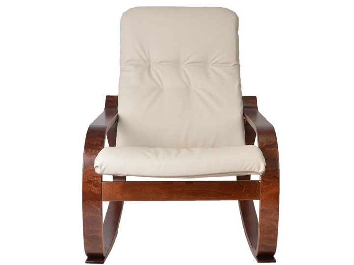 Мягкое кресло Сайма (экокожа бежевый, каркас вишня) в Самаре - изображение 2