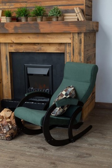 Кресло-качалка в гостиную Корсика, ткань Amigo Green 34-Т-AG в Самаре - изображение 7