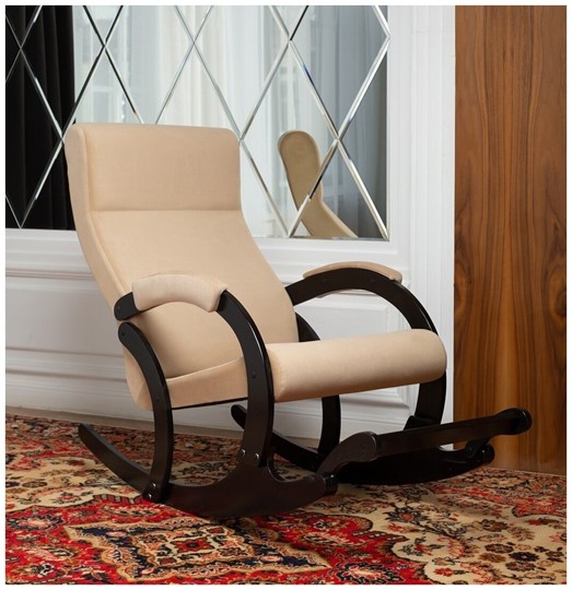Кресло-качалка в гостиную Марсель, ткань Amigo Beige 33-Т-AB в Тольятти - изображение 6