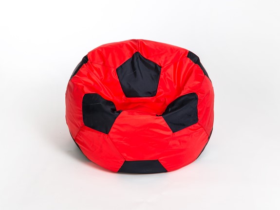 Кресло-мешок Мяч большой, красно-черный в Тольятти - изображение