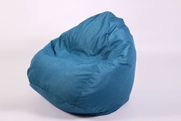 Кресло-мешок Юниор, рогожка синий в Самаре