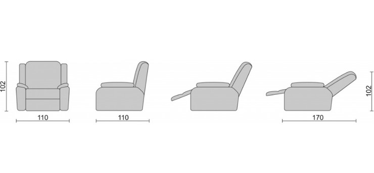Кресло-трансформер Recliner (электро) в Самаре - изображение 3