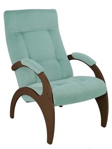Мягкое кресло Пири (ткань мята, каркас орех) в Самаре