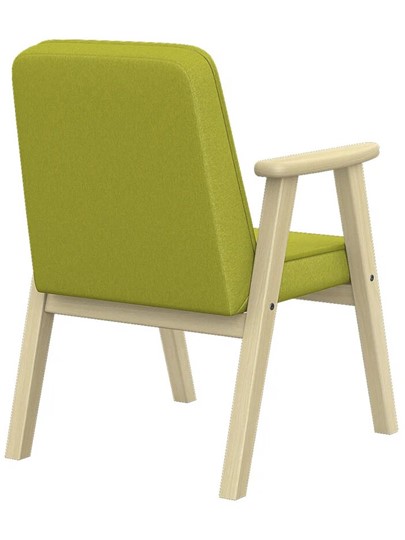 Мягкое кресло Ретро ткань лайм, каркас лак в Самаре - изображение 2