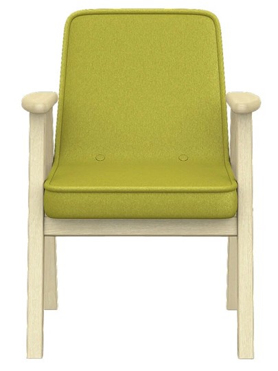Мягкое кресло Ретро ткань лайм, каркас лак в Самаре - изображение 3