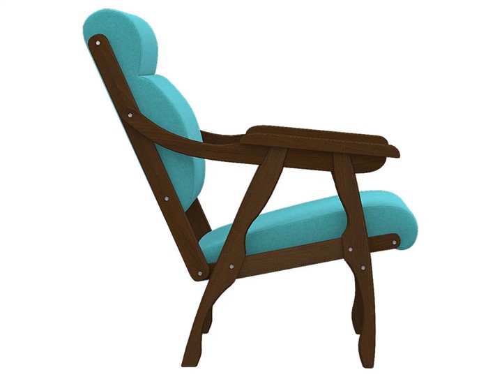 Мягкое кресло Вега 10 ткань бирюза, каркас орех в Самаре - изображение 2