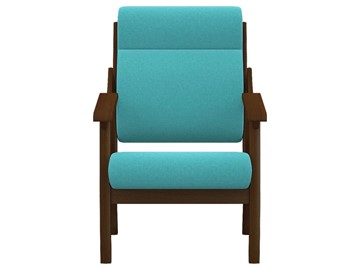 Мягкое кресло Вега 10 ткань бирюза, каркас орех в Тольятти - предосмотр 3