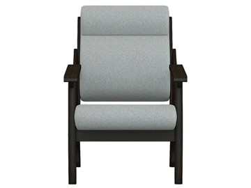 Кресло в гостиную  Вега 10 ткань серый, каркас венге в Самаре - предосмотр 4