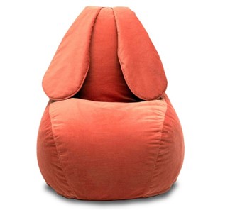 Кресло-игрушка Зайка (длинные уши), оранжевый в Самаре - предосмотр