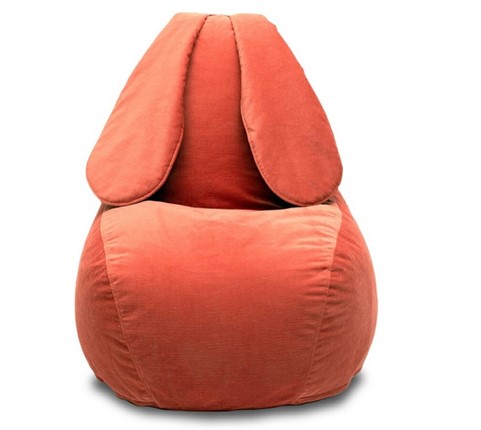 Кресло-игрушка Зайка (длинные уши), оранжевый в Тольятти - изображение