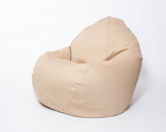 Кресло-мешок Макси, рогожка, 150х100, песочное в Тольятти - изображение