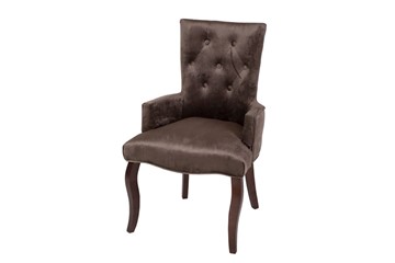 Кресло Виктория (коричневый бархат/темный тон) в Самаре