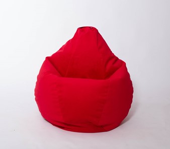 Кресло-мешок Груша большое, велюр однотон, красное в Сызрани - предосмотр 2