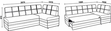 Кухонный диван НЕО КМ-06 ДУ с механизмом в Тольятти - предосмотр 5