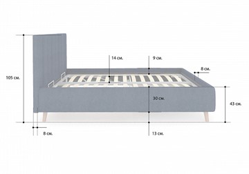 Спальная кровать Alma 200х190 с основанием в Самаре - предосмотр 3