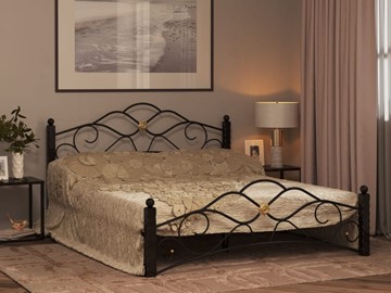 Кровать спальная Гарда 3, 160х200, черная в Тольятти - предосмотр