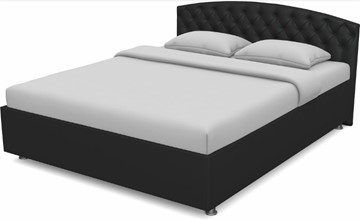 Кровать 1.5-спальная Пальмира 1400 с основанием (Nitro Black) в Самаре