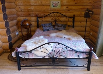 Кровать в спальню Фортуна 2, 1600, черный/черный в Самаре