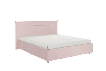 Кровать спальная Альба 1.6, нежно-розовый (велюр) в Тольятти