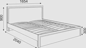 Кровать 2-спальная Беатрис М07 (Орех Гепланкт) в Тольятти - предосмотр 1